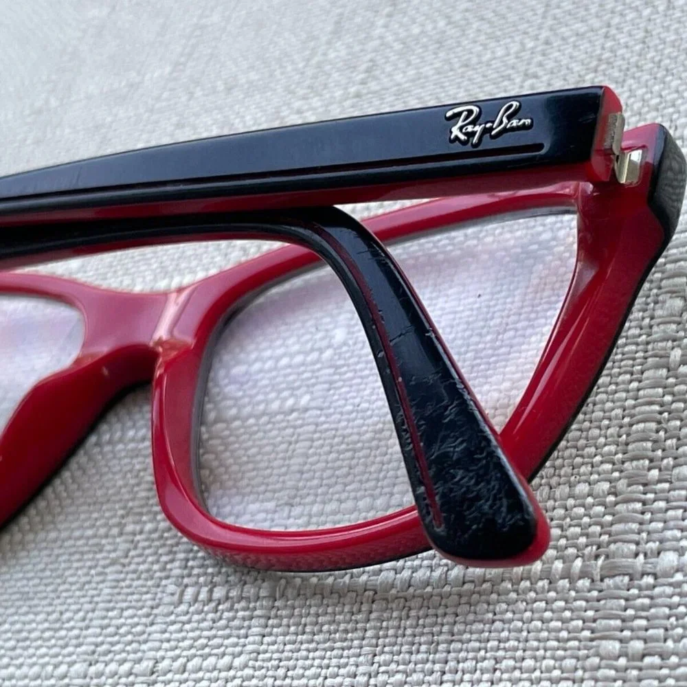Ray-Ban Youth Glasses Frame Black/Red Tone Eyeglasses Frame 47[]16 130